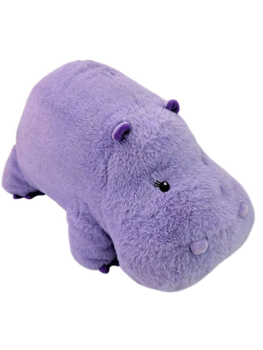 Purple Plush Hippo Stuffed Animal Toy Gigglescape 14 Inches Hippopotamus Zoo